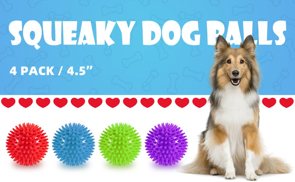 Squeaky Dog Balls Toys