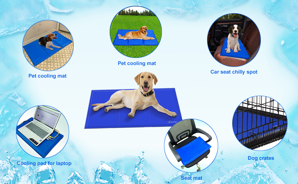 Pet Self Cooling Mat Non-Toxic Gel Ice Pads for People Adults Pillow Sofas Beds