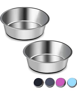 stainless steel dog bowl