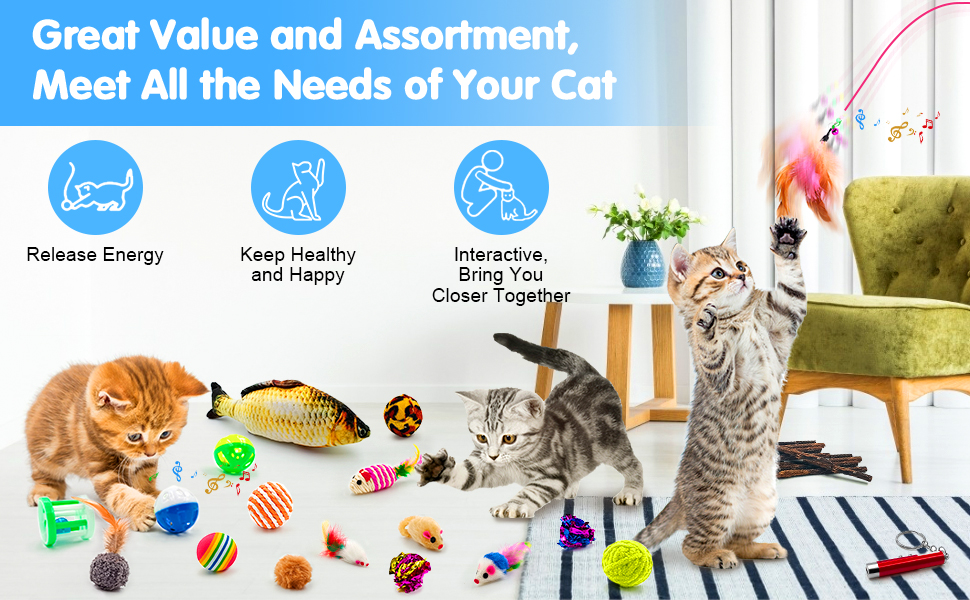 cat toys 23pcs