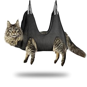 Cat grooming hammock nail trimming harness for dog cat