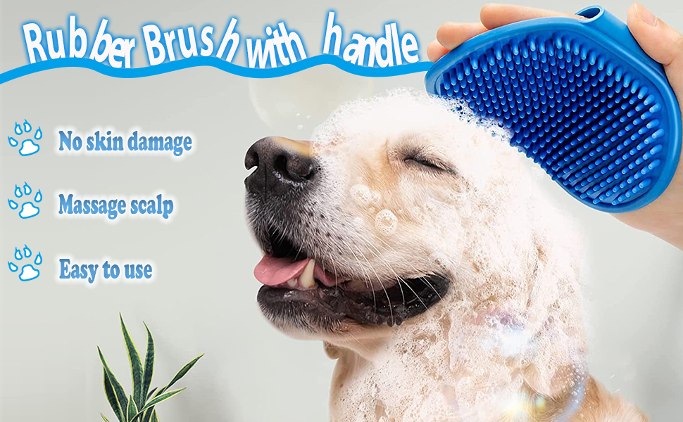 4Pcs Dog Shower Grooming Kit