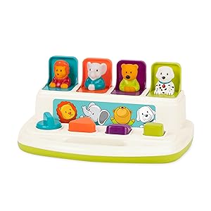 animals pop up pals cause and effect toy