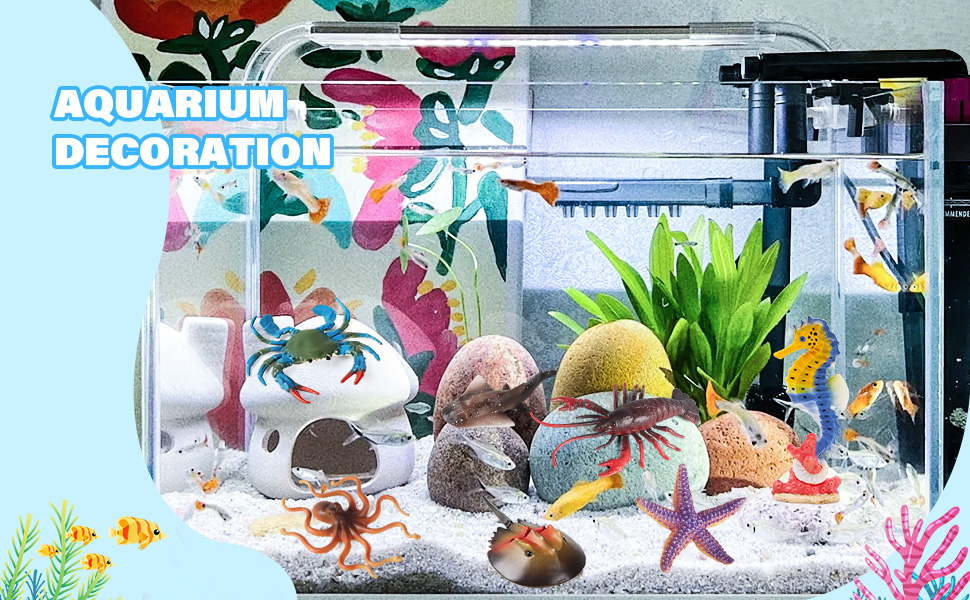 Sea Animals Decor for Fish Tank