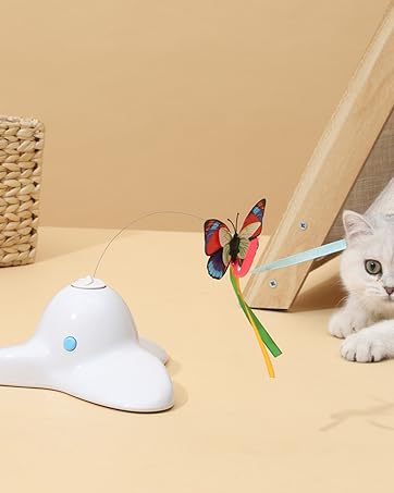 360° Electric Rotating Feather Toys