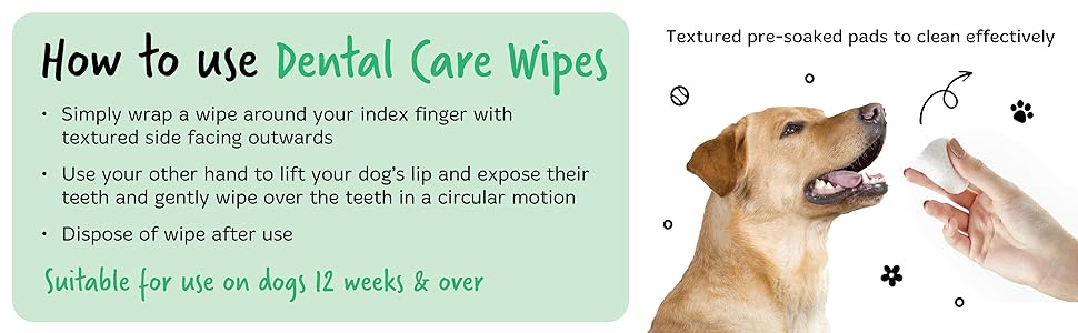 Dental Care Wipes For Dogs - How to use