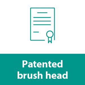 Patented brush head