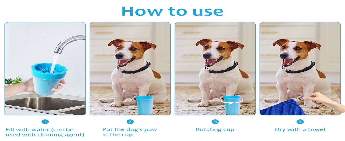 Silicone Pet Cleaning Brush Cup