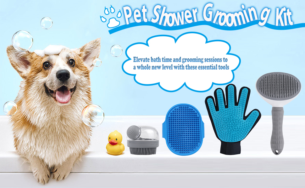 Dog Shower Grooming Kit