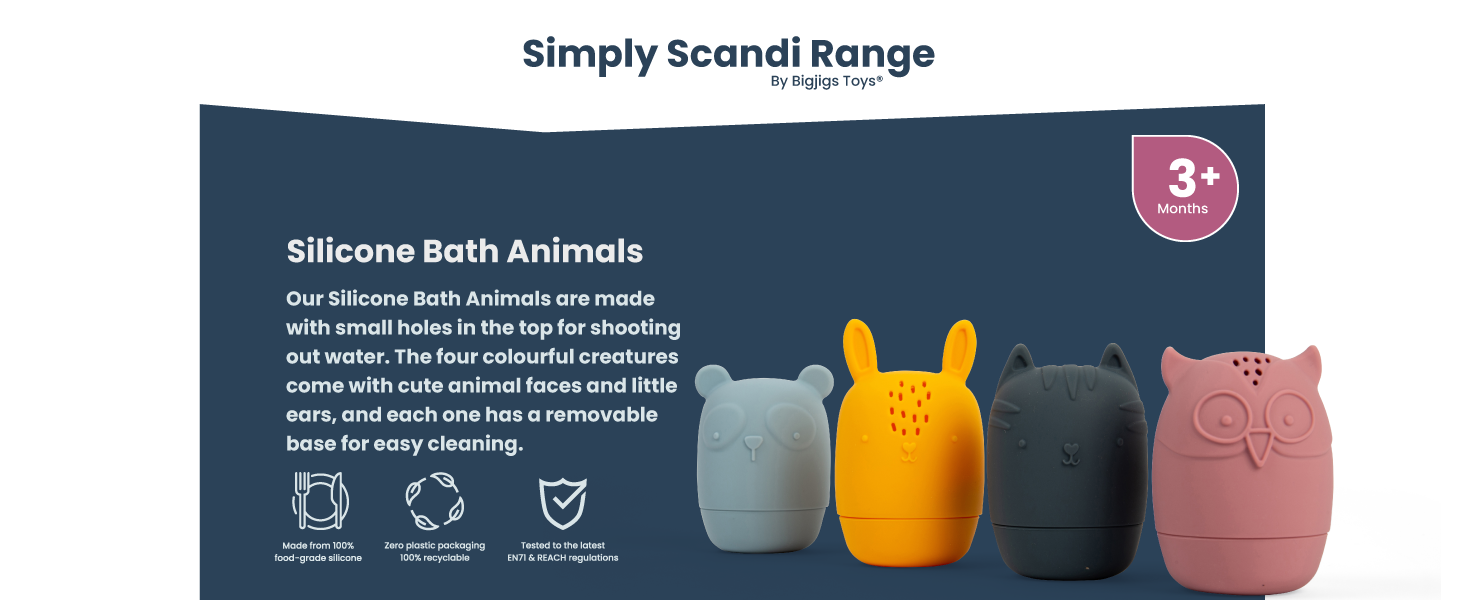 36018 - Silicone Bath Animals