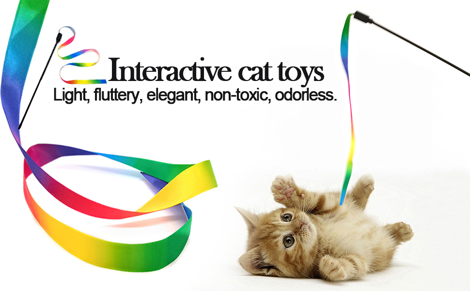 2pcs cat rainbow string