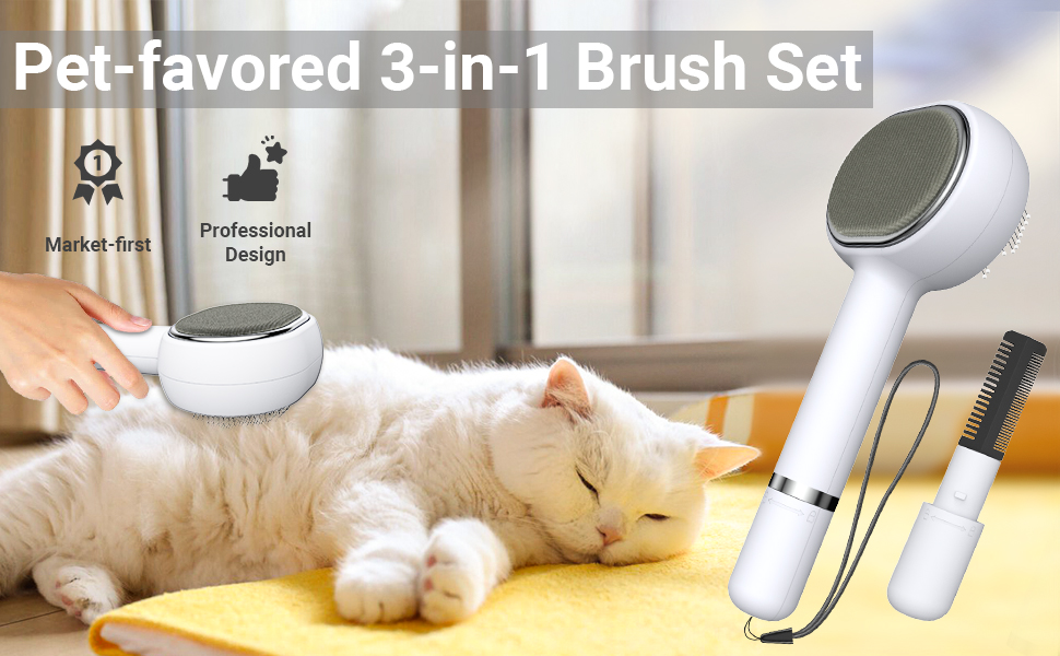 Pet-favored 3-in-1 Brush