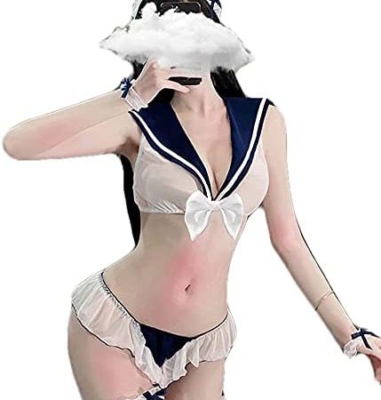 Japanese School Girl Cosplay Lingerie Kawaii Anime Schoolgirl Roleplay Costume Cute Lolita Bikini