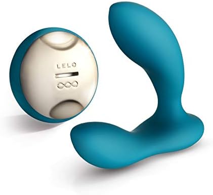 LELO Hugo Prostate Massaging Butt Plug Sex Toy For Men Remote Controlled Vibrating Male Anal Sex Toys with Remote Control Vibrator, Ocean Blue