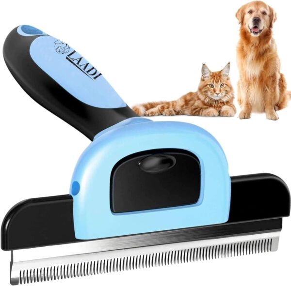 Laadi Deshedding Tool for Dogs and Cats - Reduces Shedding by Up to 95% in Less Than 10 Minutes—best Choice for Grooming and Deshedding Your Lovely Pets. Dog Brush Cat brush Horse Brush Rabbit Brush.