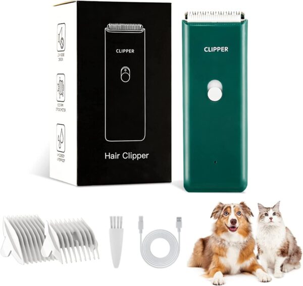 Professional Cat Grooming Clippers for Matted Hairs, Low Noise Cat Dog Grooming Kit Rechargeable Pet Clippers Trimmer for Dogs,Puppy,Cats,Rabbit