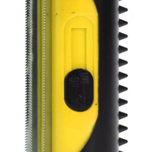 Ewayz Pet Dematting Comb For Dogs And Cat, Coat King Rake Pet Undercoat Rake Dual Sided Blade Comb Tool Kits Dog Brush for Grooming Double Sided Blade Rake for All Hair Types |Smooth Groomer| (Yellow)