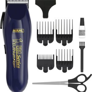 Wahl Dog Clippers, Pro Series Lithium Dog Grooming Kit, For Wiry, Smooth, Long, Silky and Short coats, Low Noise Cordless Pet Clippers, Pets At Home, Ergonomic and Light