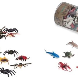 Terra by Battat - Insect World - Wildlife Animals, Figures, Plastic Figurines, Terra Miniatures Assorted Toys for Kids 3+ (60 pc), AN6077Z Sea Animals in Tube Playset