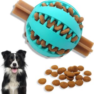 PawsOnlyUK Treat Dispenser Dog Toy Ball | Interactive Dog Toys for Boredom | Dog Puzzle Toy | Stimulation Toy (Small 6cm/2.35in, BLUE, 1 Pack)