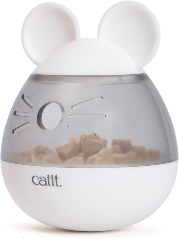 Catit PIXI Treat Dispenser, Interactive Treat Dispensing Cat Toy, Mouse