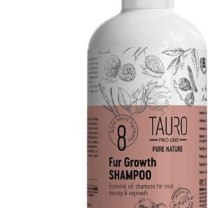 Tauro Pro Line Pure Nature Fur Growth Dogs And Cats Shampoo Coat Regrowth and Density Grooming Pet Shampoo With Essential Oils For Gentle Natural Coat Care