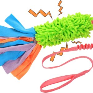 SCHITEC Tug Toy for Dogs, Bungee Tug of War Rope Toys with Squeaky Sound for Small Medium Large Dog, Puppy Training Pull Toy for Exercise & Interactive Play Games