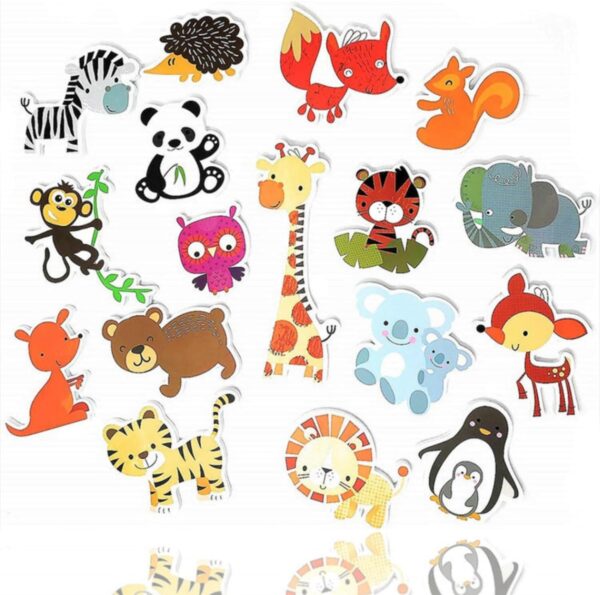 18 Piece Small Animal Bath Toys for 3+ Boys And Girls Educational Fun Floating Foam Bath Toys With Storage Bag Children's Animal Puzzle For Toddlers And Kids