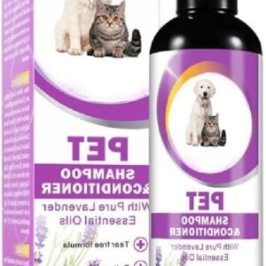 2-in-1 Pet Shampoo and Conditioner for Dogs 8 oz TearFree Shampoo Cats Body Lotion NaturalExtract Pet Moisturising Formula Dog Care Product Sensitive Skin Dogs Shampoo Natural