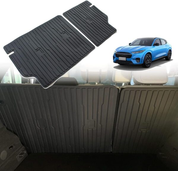 AOSK for Mach E Second Row Seats Back Cover All Weather Seat Protector Pet Mat for 2021 2022 2023 Mustang Mach E Accessories