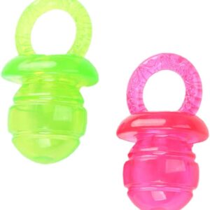 CORTHULin 2Pcs Dog Pacifiers Durable Dog Chew Toys Outdoor Rubber Teething Dog Toy Suitable for Pet Puppy Pacifier