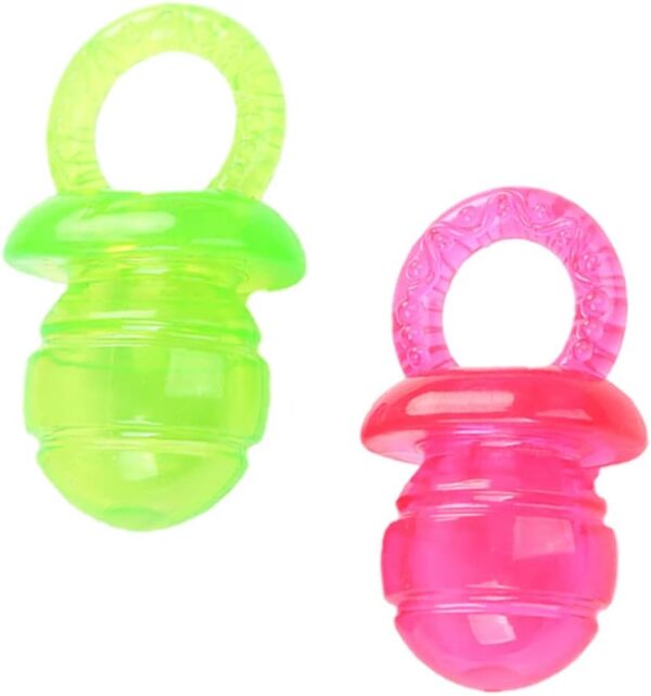 CORTHULin 2Pcs Dog Pacifiers Durable Dog Chew Toys Outdoor Rubber Teething Dog Toy Suitable for Pet Puppy Pacifier