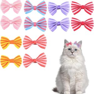 CPJJ 12 Pcs Dog Bows, Dog Hair Bows, Dog Hair Clips for Puppies Cats and Other Small Pets, Hair Accessories for Dogs