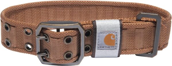 Carhartt Pet Fully Adjustable Wide Webbing Collar for Dogs, Carhartt Brown, Medium