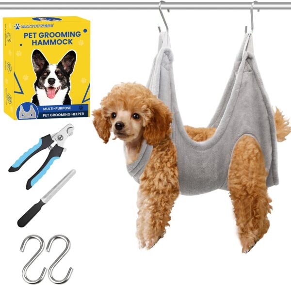 Dog Grooming Hammock,Cats Grooming,Dog Grooming Supplies,Dog Sling For Nail Clipping,Dog Grooming Harness,Pet Grooming Hammock,Grooming Table,Dog Nail Clipper,Claw Care,For Extra Small Dogs(XS)