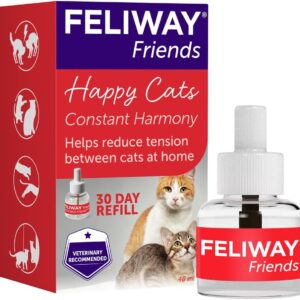 FELIWAY Friends 30 Day Refill, helps to reduce conflict in multi-cat households, helping cats get along better - 48ml