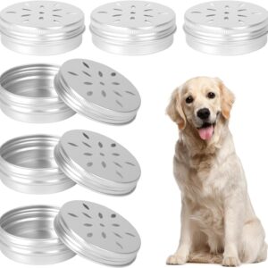 KALIONE 6 Packs Dog Scent Work Tins, Scent Training Box for Dogs, Small Dog Food Container, Agility Training Equipment for Dogs, Dog Scent Training Tools Kit, Aluminum Containers for Dog Nose Training