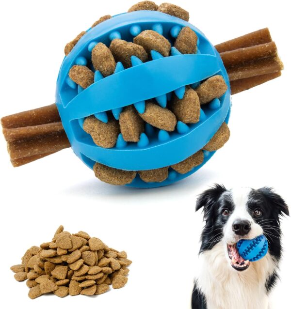 MBF PETS | Dog Puzzle | Interactive Toys For Dogs | Dog Balls | Boredom Toy | 7cm In Blue - Suitable for Puppies, Small And Medium Sized Dogs (Blue)