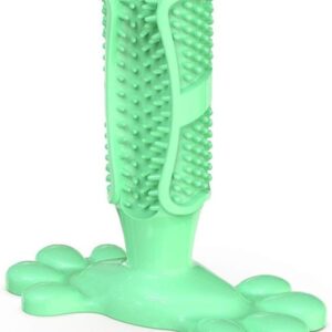 MU Dog Toy Dog Chew Toys Dog Toothbrush Pet Molar Tooth Cleaning Brushing Stick Doy Puppy Dental Care Dog Pet Supplies,Green