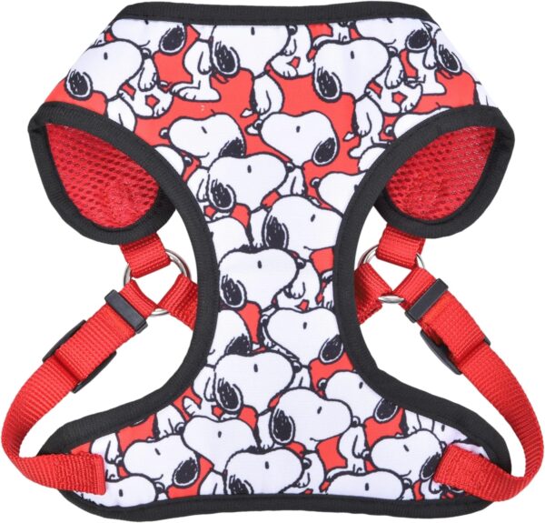 Peanuts Charlie Brown Snoopy Red Dog Harness, Size Small | Small White Dog Harnesses with Red Features, Dog Harness for Small Dogs | No Pull Dog Harness, Dog Apparel & Accessories for All Dogs