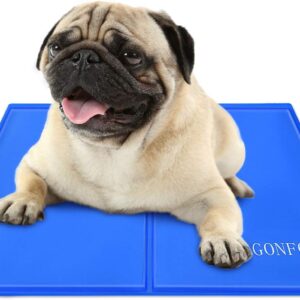 Pet Dog Cooling Mat，Durable Pet Cool Mat Non-Toxic Gel Self Cooling Pad,Pets Summer Sleeping Mattress Accessories for Cats Puppy Home (M)