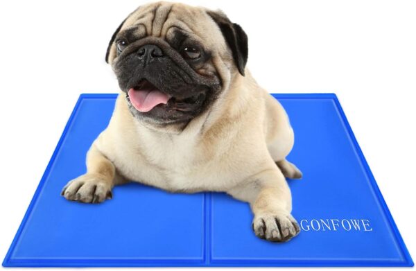 Pet Dog Cooling Mat，Durable Pet Cool Mat Non-Toxic Gel Self Cooling Pad,Pets Summer Sleeping Mattress Accessories for Cats Puppy Home (M)