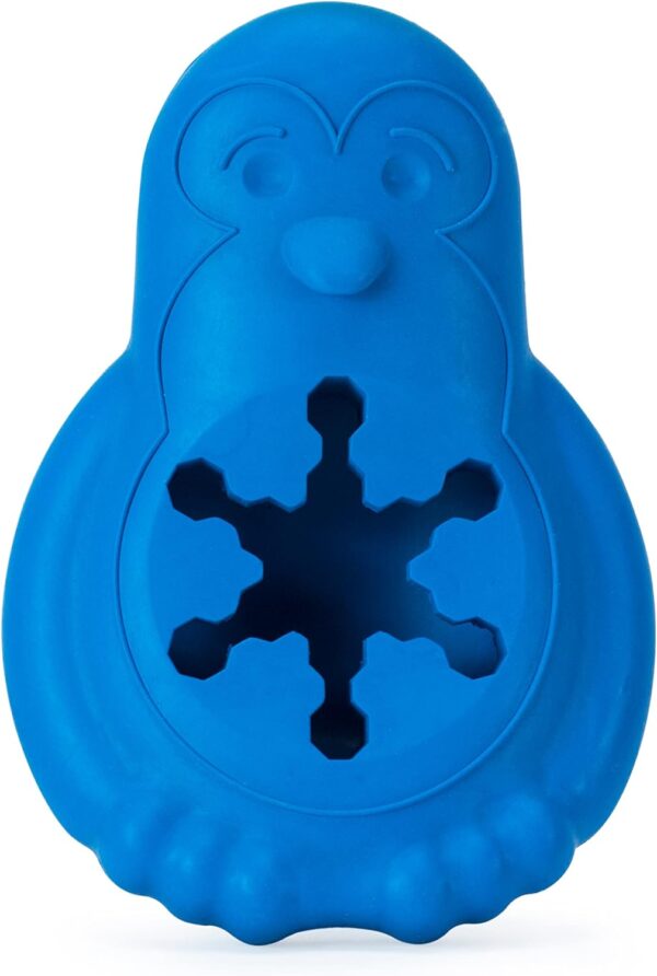 PetSafe Freezable Treat Food Dispensing Chew Toy, Small, Chilly Penguin,Blue