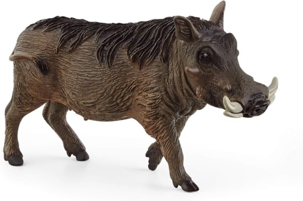 SCHLEICH 14843 Warthog Wild Life Toy Figurine for children aged 3-8 Years, Multi-colou