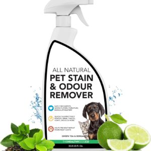 The Healthy Dog Co - All-Natural Pet Odour Eliminator - Dog Urine Neutraliser - Dog Urine Odour Remover - Cat Urine Enzyme Cleaner with Vinegar - Ideal Pet Wee Odour Remover and Stain Remover- 1 Litre