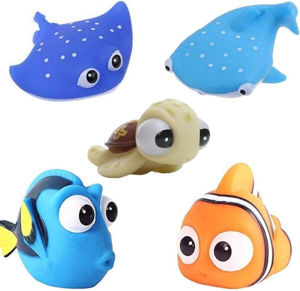 Toddler Baby Bath Toys For for 6-12-18 Months Boys Girls, Sea Animals Bath Time Toys, Finding Dory Spray Bathtub Toy, Baby Sensory Montessori Toy Water Squirt Toy, Infant Learning Educational Toy