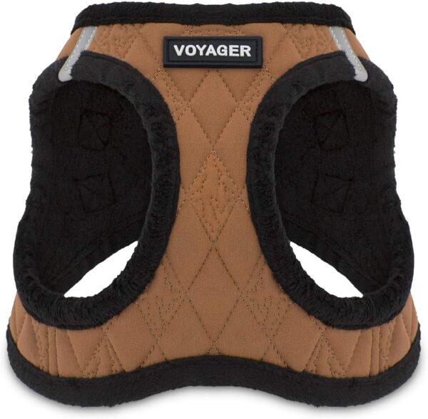 Voyager Step-In Plush Dog Harness – Soft Plush, Step In Vest Harness for Small and Medium Dogs by Best Pet Supplies - Harness (Beige Plush), S (Chest: 14.5-16")