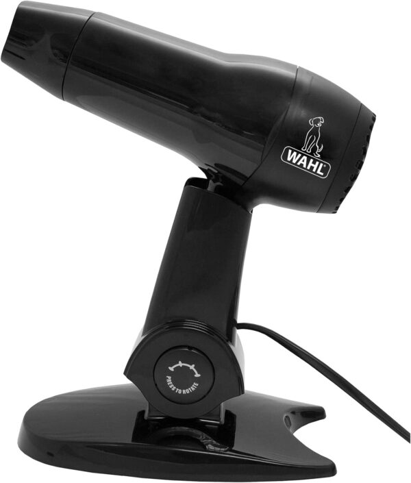 Wahl Hairdryer with Stand, Pet Dryer, Hair Dryers for Dogs, Dryers with Hands Free Stand, Multi-position, Three Power Settings, Lightweight, Portable Grooming Blower