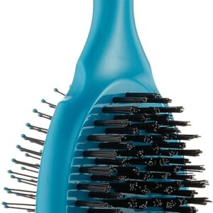 Wet Brush Ultimate Grooming Pet Brush, 2-in-1 Dual Sided Detangling Pet Brush - Ultra Soft IntelliFlex Bristles Removes Loose Hair & Dirt - Pet Grooming Detangler Brush for Dogs, Cats, Rabbits - Teal