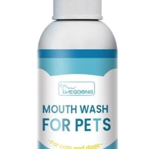 oueyfer Pet Tooth Cleaning Dogs Remove Bad Breath Freshener Cats Oral Cleaning Care Deodorization 30ml dogs teeth cleaning product